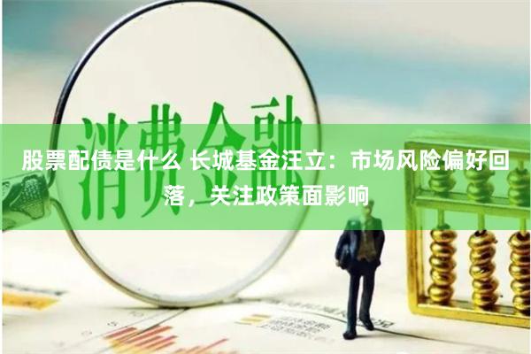 股票配债是什么 长城基金汪立：市场风险偏好回落，关注政策面影响